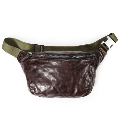 复古风阿美咔叽摩托车质感胸包包