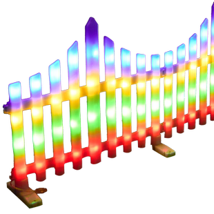 户外太阳能庭院灯带花园围栏氛围灯草坪景观灯家用小院防水照明灯