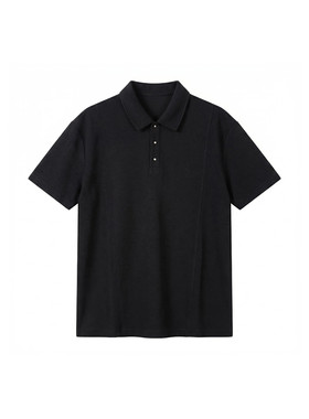 夏季凉感灰色polo衫男士宽松休闲