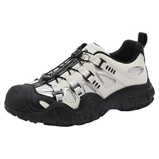 骆驼山脉丑萌鞋女鞋2026春季新款户外登山鞋女徒步休闲厚底运动鞋