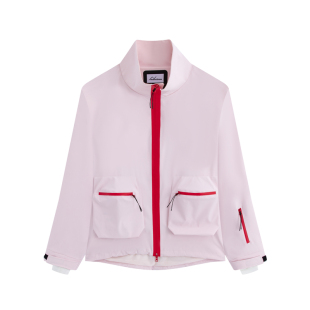 nowinsnow滑雪衣男生2025新款滑雪服男单板粉色宽松保暖雪服上衣