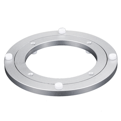 酒店餐桌太空铝合金玻璃万向底座