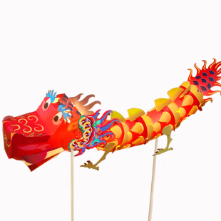 元旦新年舞龙舞狮灯笼手工diy制作材料发光儿童卡通亲子活动