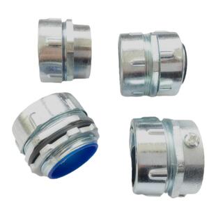 京生包塑软管接头箱端接式金属外牙外螺纹蛇皮管锌合金盒接6分