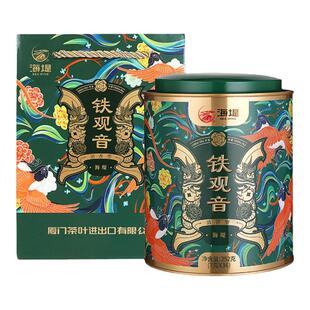 中茶海堤茶叶旗舰店国风铁观音罐装252克清香礼袋独包