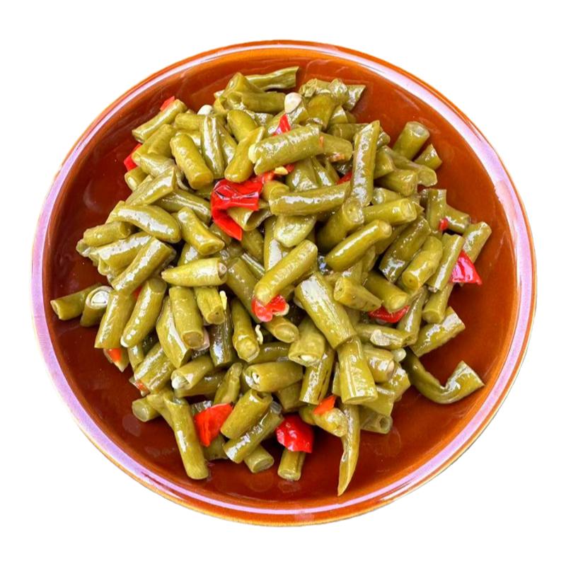 安徽霍山农家泡豇豆即食炒制酸豆角长豆酸菜腌制菜咸菜下饭菜小菜