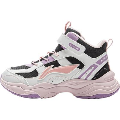 李宁童鞋防泼水加绒二棉鞋