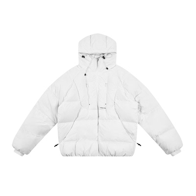 FDR官方店 双拉链连帽高领廓形加厚保暖外套男款羽绒服冬季女款