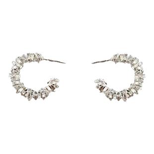 碎金子圆形耳环2025新款爆款高级感耳钉轻奢气质简约小众设计耳饰