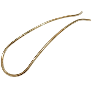 韩国进口简约大号珍珠U型盘发簪钗盘发素簪小众极简风发插头饰女