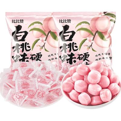 比比赞白桃硬糖大份量约480颗
