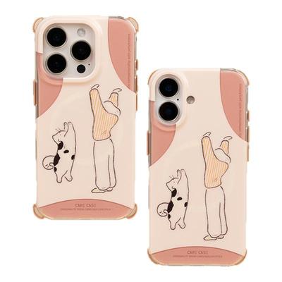 CARECASE小猫共舞四角挂绳手机壳