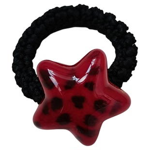 韩国进口GRAIN de BEAUTE/AZNAVOUR/AZ水墨晕染星星方形粗发圈