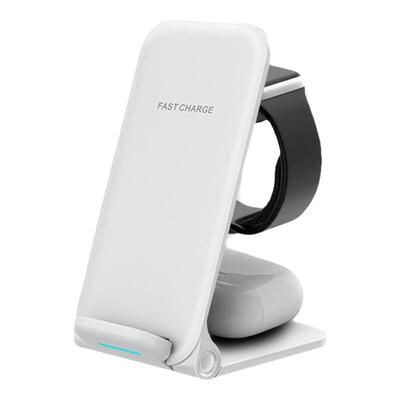 适用苹果无线充电器17promax16手机通用立式折叠支架15底座14底座三合一13/12官方原装正品耳机手表二合一