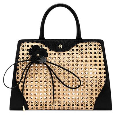 【奢享特惠】Aigner  Cybill编织女士牛皮革皮质编织包度假礼物