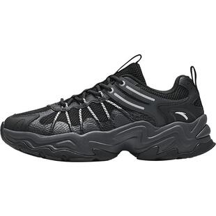 安踏鹿踪丨户外风复古休闲鞋黑色女鞋春季软底徒步休闲鞋运动鞋