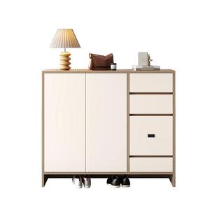 简约现代鞋柜家用室内玄关入户门鞋柜大容量门口靠墙换鞋柜一体