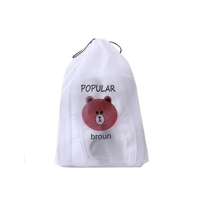 旅行收纳袋可爱小熊抽绳束口内衣袜子鞋子化妆品便携式透明收纳袋