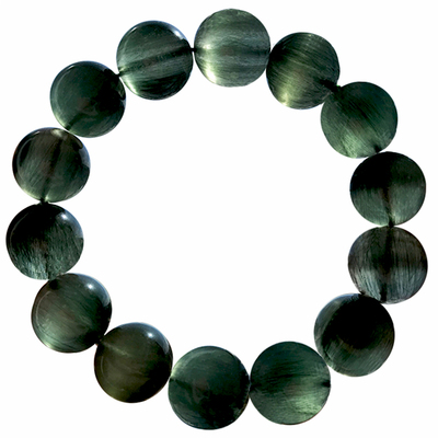 绿发晶手链猫眼男女士绿兔毛钢丝