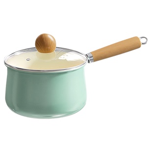 坂田川陶瓷小奶锅宝宝辅食锅婴儿专用小锅一人食泡面不粘锅汤锅