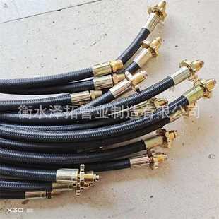 外编棉线液化石油气充气导管高压橡胶管煤气导气管两头反扣铜轮