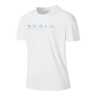 特步男冰丝速干短袖夏季新款男子跑步健身休闲薄款透气运动T恤男