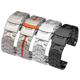 适配卡西欧EFR-303 EFV-540 500 EFS-S510 MTP1375实心精钢手表带