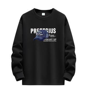 春秋款圆领卫衣男纯棉无帽大码青少年高中初中学生内搭情侣打底衫