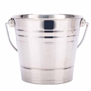 不锈钢加厚水桶沙桶食堂家用水桶垃圾桶酒店手提桶颜料桶定制logo