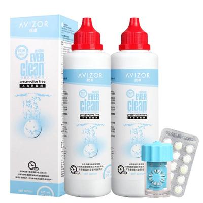 AVIZOR优卓优可伶双氧水护理液350ml*2硬性RGP角膜塑形镜ok镜优润