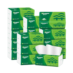 森宝抽纸3层加厚餐巾纸卫生纸家用纸巾大面巾整箱实惠装