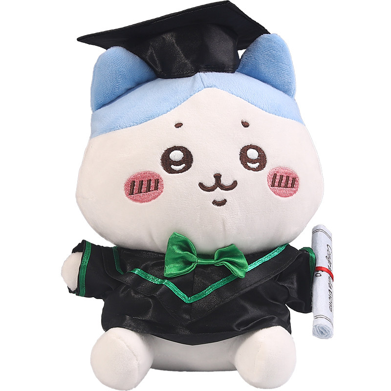 网红自嘲熊毕业公仔chiikawa娃娃小八礼物乌萨奇小学吉伊卡哇玩偶