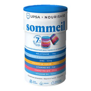 法国UPSA褪黑素软糖辅酶q10睡眠