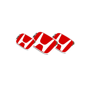 本田思域型格车标改装镜面黑标亮黑TR红标雅阁飞度缤智艾力绅专用