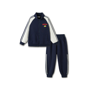 巴拉巴拉男童运动套装儿童长袖外套小童运动服2026春装新款童装女