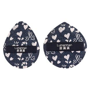 鹿满满牛仔系列粉扑粉底液专用超软不吃粉棉花糖气垫定妆干湿两用