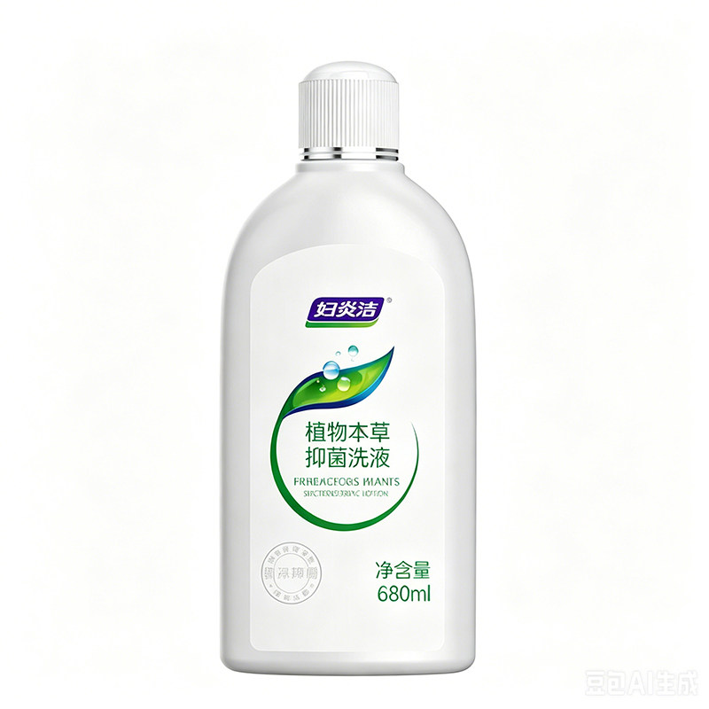 妇炎洁女性私处清洗液私密部日常护理液本草抑菌680ml/瓶官方正品