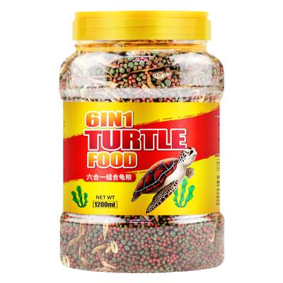 小乌龟食用龟龟粮鱼干虾干幼龟巴西龟草龟龟料颗粒营养食物美味粮