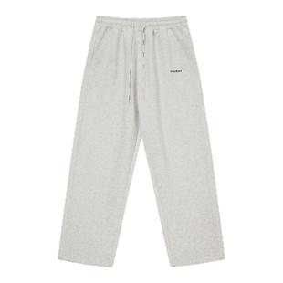 吕小虎ACTUP 春季高级感白色卫裤男士2026新款休闲裤运动直筒长裤