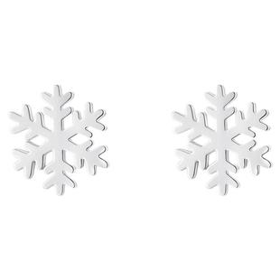 JXRX通体纯银圣诞雪花耳钉女2025巨好看养耳洞耳环高级感银饰耳饰