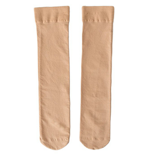 永春丝袜天鹅绒中筒袜小腿袜女春秋半腿袜肤肉色加厚加绒半筒袜子