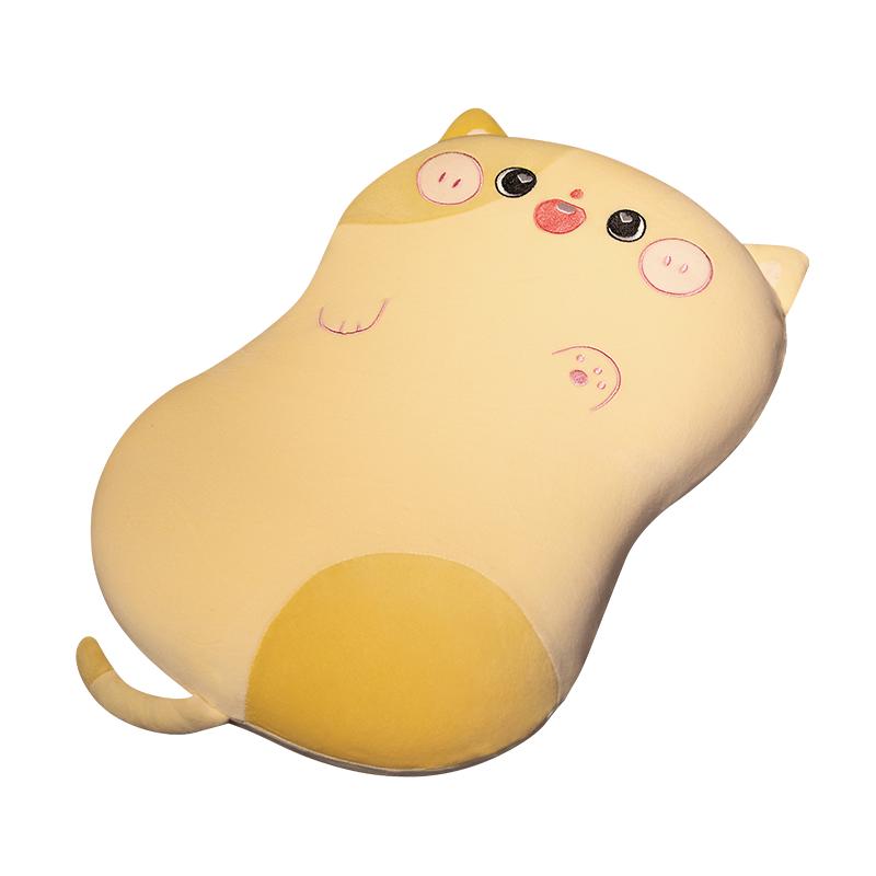 猫咪肚皮整记忆棉枕头儿童慢回弹枕芯青少年宿舍学生卡通枕套专用