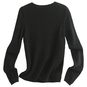 帕罗100%纯羊绒秋冬基础打底毛衣简约多色长袖圆领针织衫羊绒衫女