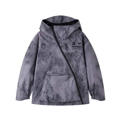 斜拉练防水软壳晕染冲锋外套