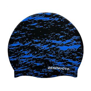 艾斯纳托硅胶印花泳帽女款长头发专用防水不勒头成人用大号游泳帽