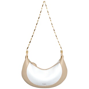 forms高级感轻奢新月包复古麂皮月牙链条包手提单肩腋下包女通勤