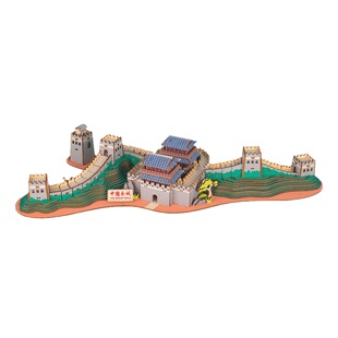 木质中国古建筑手工益智玩具拼图 成人diy高难度模型拼装长城天坛