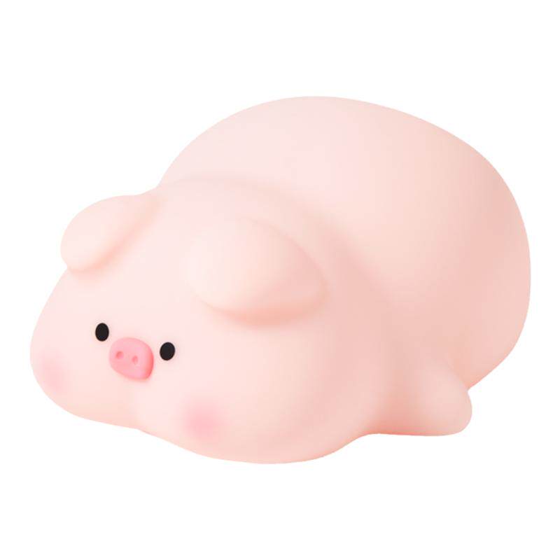 可爱小猪硅胶小夜灯儿童拍拍灯
