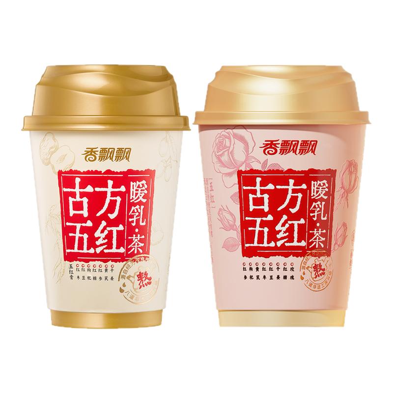 【双11抢先购】香飘飘古方五红暖乳茶生理期姨妈热饮奶茶6杯装