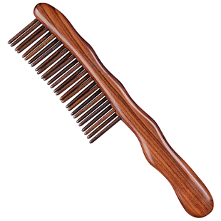 大号双排插齿梳卷发大齿木头梳头梳子木梳女士专用长发礼物按摩梳